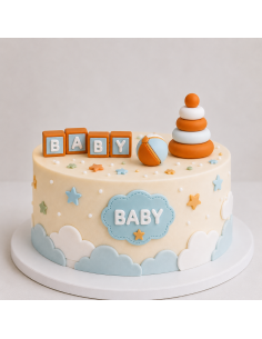 Set Juguetes Infantiles Decorativo Azul para Tartas