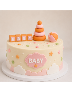Set Juguetes Infantiles Decorativo Rosa para Tartas