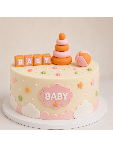 Set Juguetes Infantiles Decorativo Rosa para Tartas