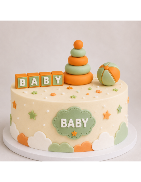 Set Juguetes Infantiles Decorativo Verde para Tartas