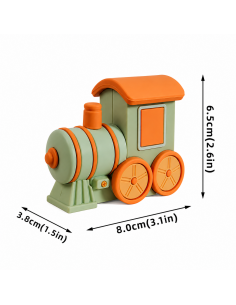 Set Decorativo Osito y Tren Verde para Tartas 2