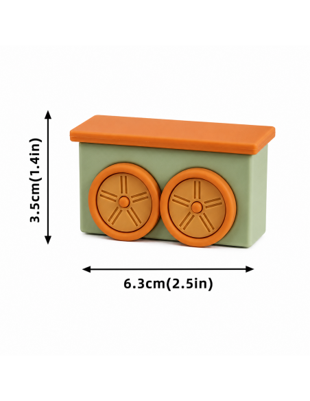 Set Decorativo Osito y Tren Verde para Tartas
