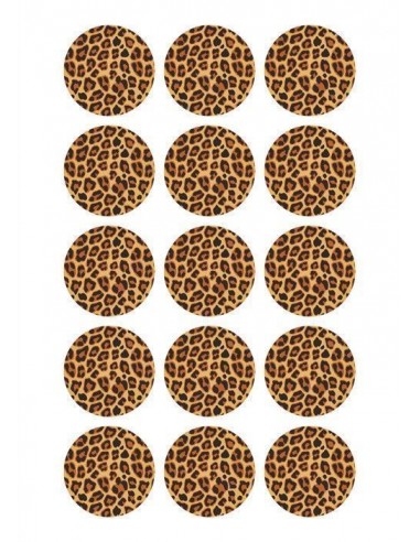 Papel de azúcar leopardo para galletas