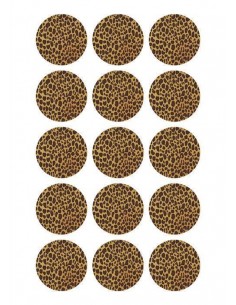 Papel de azúcar leopardo para galletas