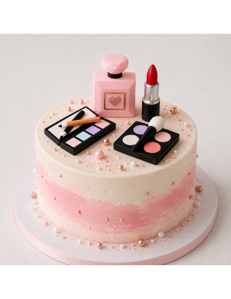 Set Decorativo Maquillaje para Tartas