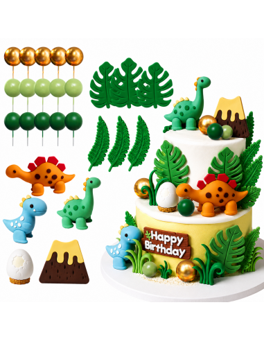 Set Decorativo Dinosaurios para Tartas