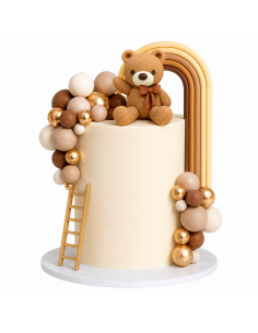 Set Oso, Escalera, Arcoíris y Bolas para Tartas 2