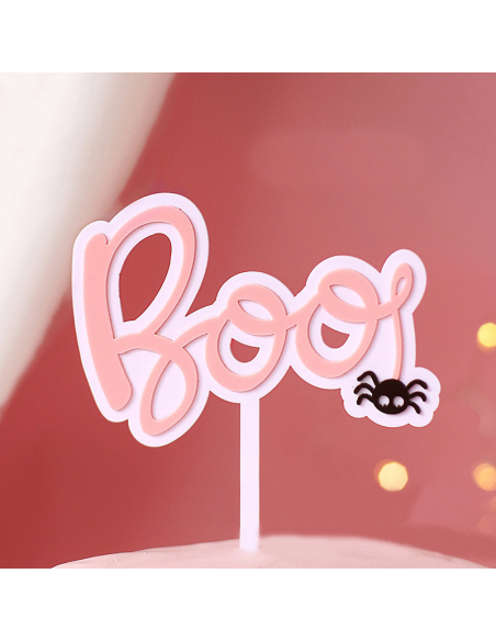 Set Toppers Decorativos Fantasía Halloween Rosa