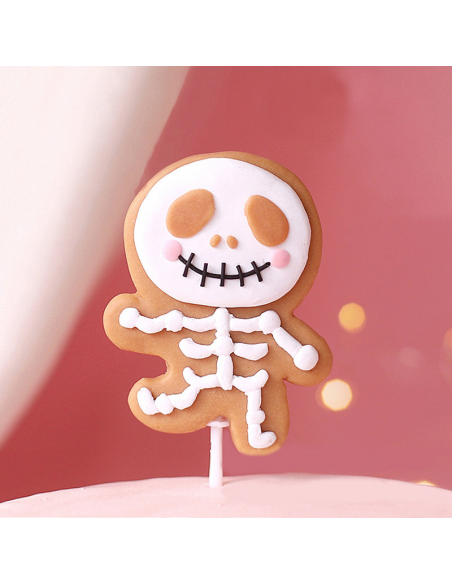 Set Toppers Decorativos Fantasía Halloween Rosa