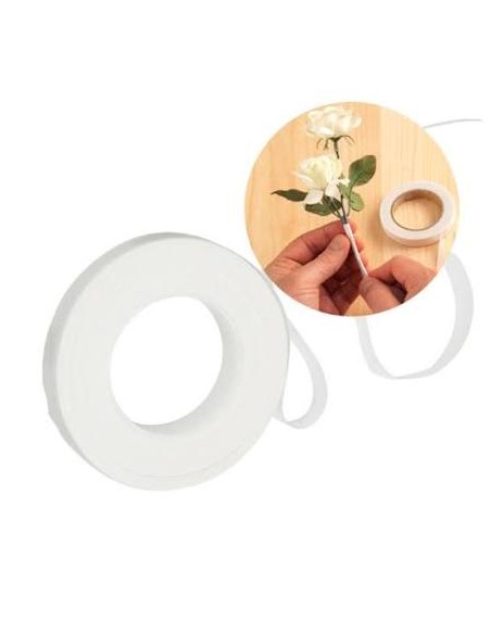 Cinta blanca para flores