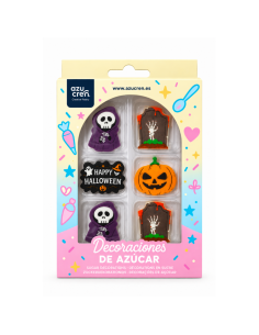 Set 8 Decoraciones de Azúcar Halloween Party