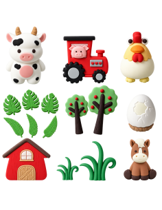 Set Decorativo Granja para Tartas