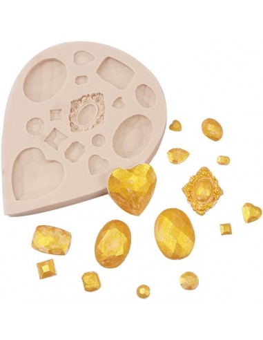 Molde Silicona Piedras Preciosas