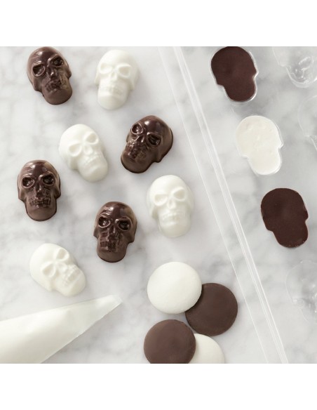 Molde calaveras para chocolate