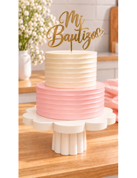 Stand para Tartas de PLA Borde Flor