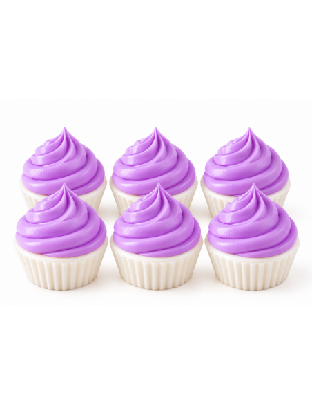 Set de 6 Cupcakes Decorativos de PLA