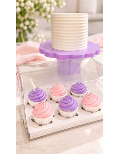 Set de 6 Cupcakes Decorativos de PLA