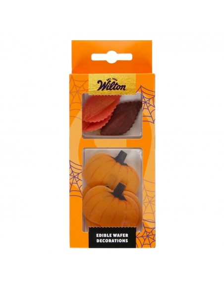 Hojas de Otoño y Calabazas de Oblea Wilton