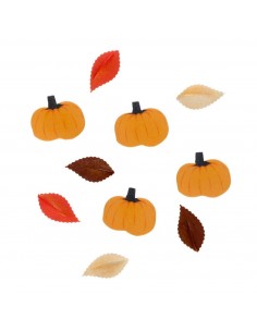 Hojas de Otoño y Calabazas de Oblea Wilton 2