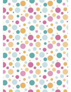 Papel de azúcar lunares colores