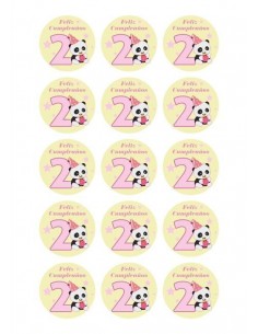 Papel de azúcar cumpleaños