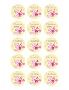 Papel de azúcar cumpleaños