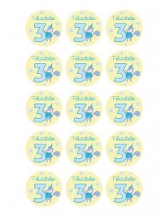 Papel de azúcar cumpleaños