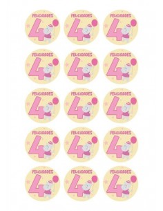 Papel de azúcar cumpleaños