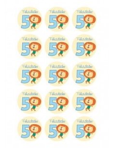 Papel de azúcar cumpleaños