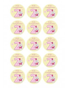 Papel de azúcar cumpleaños