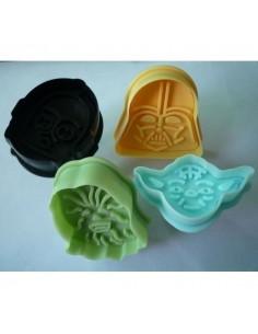 Set 4 Cortadores con Expulsor Star Wars