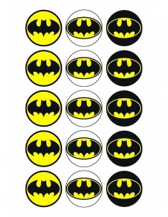 Papel de azúcar logo Batman para galletas