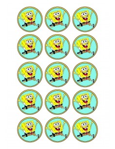 Papel de azúcar Bob Esponja para galletas
