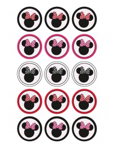 Papel de azúcar Minnie Mouse para galletas