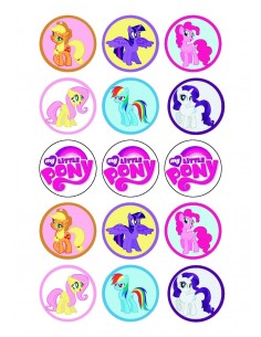 Papel de azúcar My Little Pony para galletas