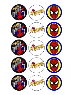 Papel de azúcar Spiderman para galletas
