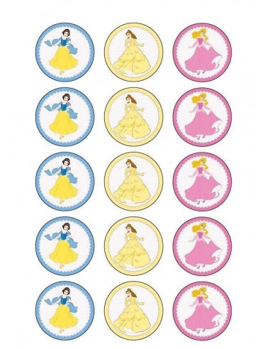 Papel de azúcar princesas Disney para galletas