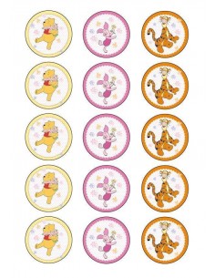 Papel de azúcar Winnie de Pooh para galletas
