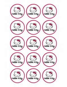 Papel de azúcar Hello Kitty para galletas