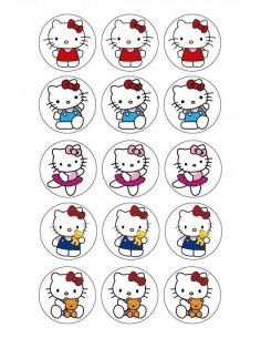 Papel de azúcar Hello Kitty para galletas