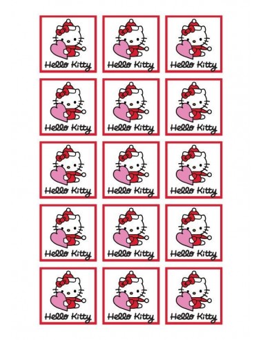 Papel de azúcar Hello Kitty para galletas