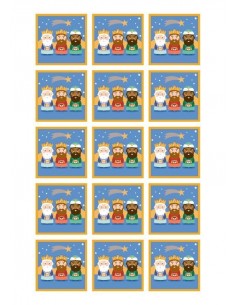 Papel de azúcar Reyes Magos para galletas