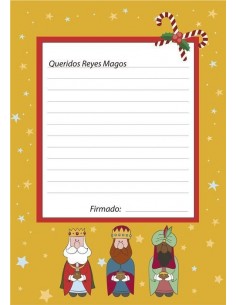 Papel de azúcar carta Reyes Magos
