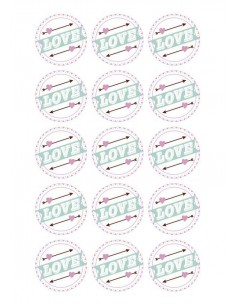 Papel de azúcar San Valentín
