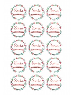 Papel azúcar Comunión personalizado 2