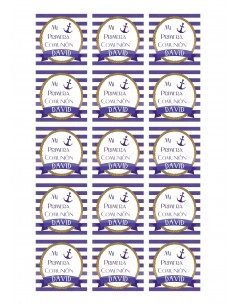 Papel azúcar Comunión personalizado 2