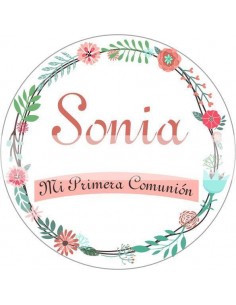 Papel azúcar Comunión personalizado