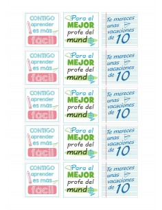 Papel de azúcar galletas para profes