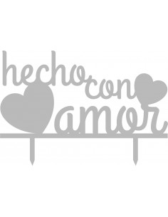 Topper cake hecho con amor 2