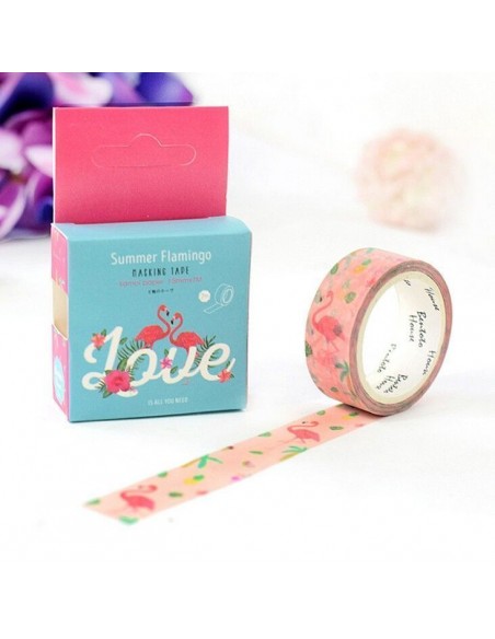 Washi tape flamencos